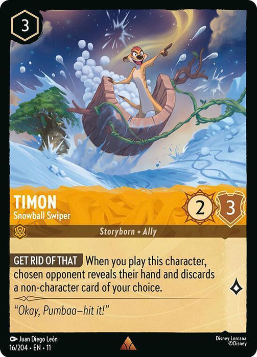 Timon - Snowball Swiper (16/204) [Winterspell] - for just $0.10! 