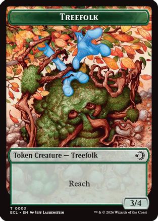 Treefolk // Goblin Double-Sided Token (ECL-3 // 6) - Lorwyn Eclipsed Foil - for just $0.15! 