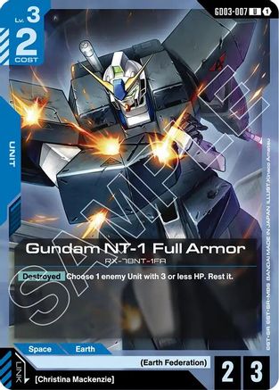 Gundam NT-1 Full Armor (GD03-007) - Steel Requiem - for just $0.04! 