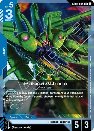 Palace Athene (GD03-009) - Steel Requiem - for just $0.02! 