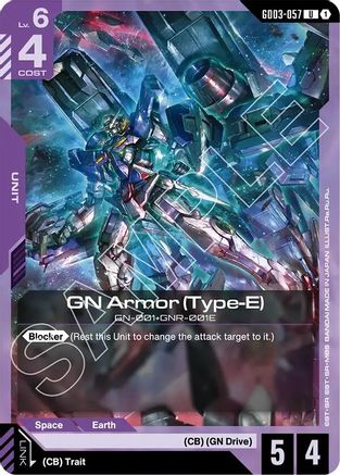 GN Armor (Type-E) (GD03-057) - Steel Requiem - for just $0.05! 