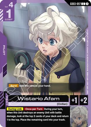 Wistario Afam (GD03-097) - Steel Requiem - for just $0.03! 