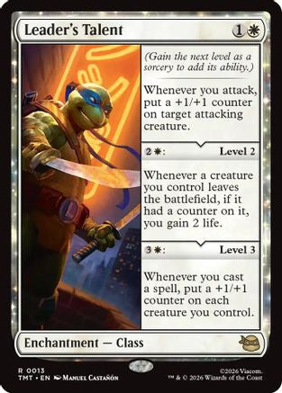 Leader's Talent (TMT-013) - Teenage Mutant Ninja Turtles - for just $0.23! 