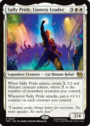 Sally Pride, Lioness Leader (TMT-024) - Teenage Mutant Ninja Turtles Foil - for just $0.14! 