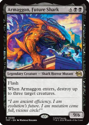 Armaggon, Future Shark (TMT-058) - Teenage Mutant Ninja Turtles Foil - for just $0.18! 
