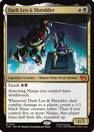Dark Leo & Shredder (TMT-142) - Teenage Mutant Ninja Turtles Foil - for just $2.46! 