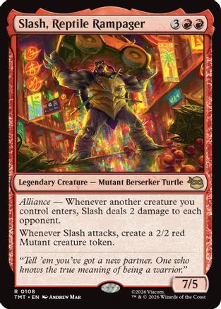 Slash, Reptile Rampager (TMT-108) - Teenage Mutant Ninja Turtles - for just $0.31! 