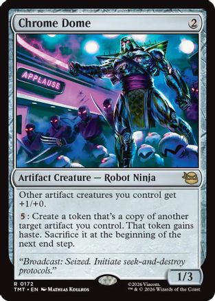 Chrome Dome (TMT-172) - Teenage Mutant Ninja Turtles Foil - for just $0.38! 