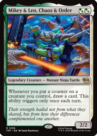 Mikey & Leo, Chaos & Order (TMT-157) - Teenage Mutant Ninja Turtles - for just $0.74! 