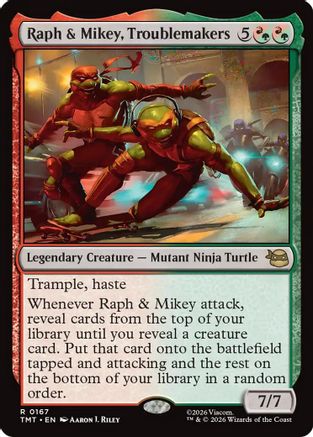 Raph & Mikey, Troublemakers (TMT-167) - Teenage Mutant Ninja Turtles Foil - for just $0.82! 