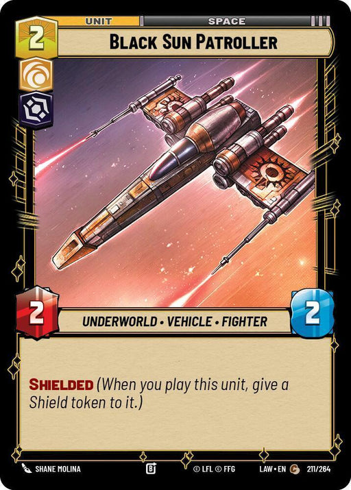 Black Sun Patroller (211/264) (211/264) [A Lawless Time] - for just $0.10! 