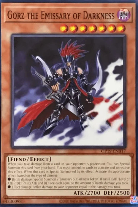 Gorz the Emissary of Darkness [OP19-EN017] Common - for just $1.15! 