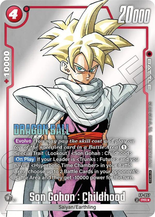 Son Gohan : Childhood (FP-057) (Tournament Pack MANGA ver. SPECIAL) [Fusion World Tournament Cards] - for just $94.10! 