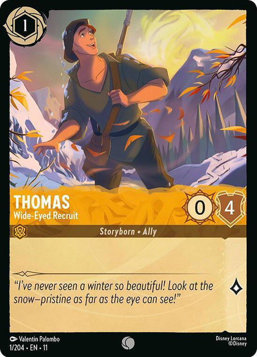 Thomas - Wide-Eyed Recruit (1/204) [Winterspell] - for just $0.10! 