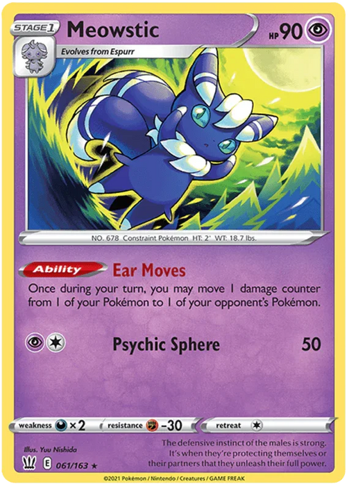 Meowstic (061/163) [Sword & Shield: Battle Styles] - for just $0.20! 