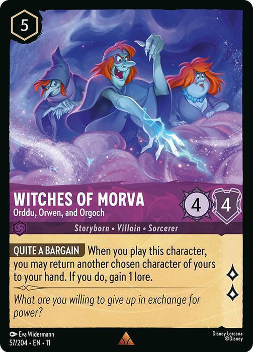 Witches of Morva - Orddu, Orwen, and Orgoch (57/204) [Winterspell] - for just $0.10! 
