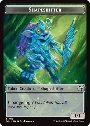 Shapeshifter // Map Double-Sided Token (ECL-1 // 17) - Lorwyn Eclipsed - for just $0.13! 