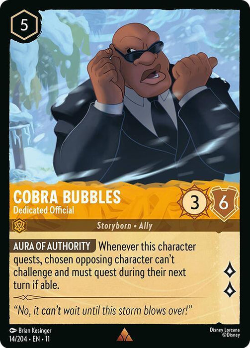 Cobra Bubbles - Dedicated Official (14/204) [Winterspell] - for just $0.10! 