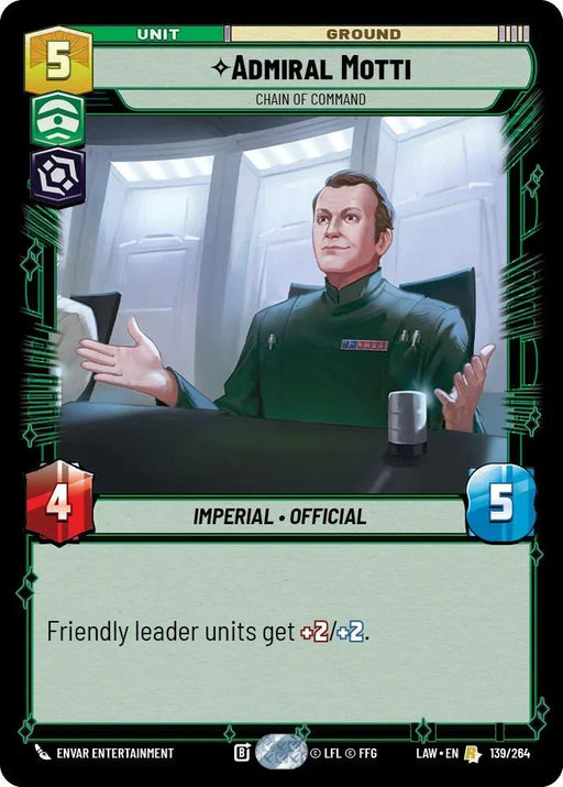 Admiral Motti - Chain of Command (139/264) (139/264) [A Lawless Time] - for just $0.15! 