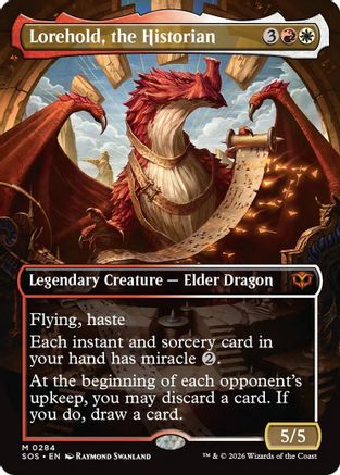 Lorehold, the Historian (Borderless) (SOS-284) - Secrets of Strixhaven Foil - for just $7.90! 