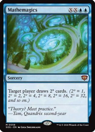 Mathemagics (SOS-058) - Secrets of Strixhaven Foil - for just $1.87! 