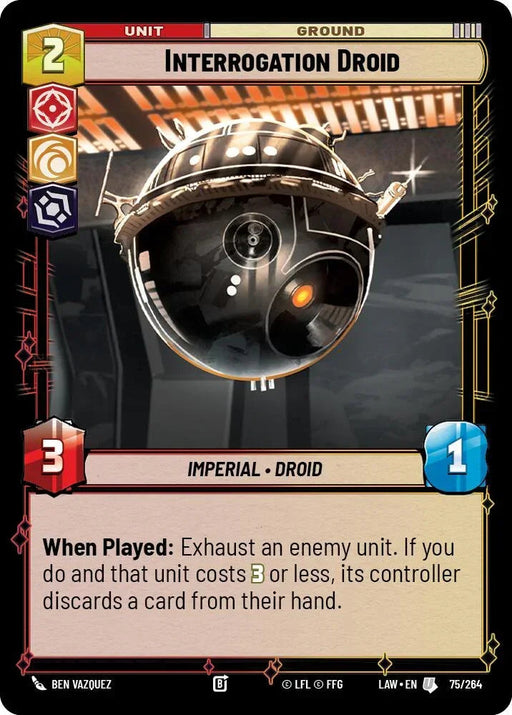 Interrogation Droid (75/264) (75/264) [A Lawless Time] - for just $0.10! 
