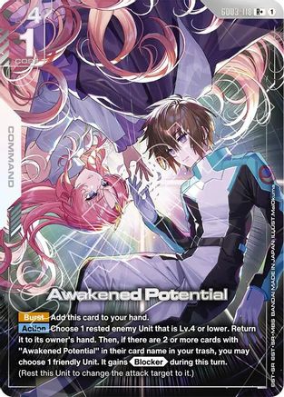 Awakened Potential (R+) (GD03-118) - Steel Requiem Holofoil - for just $8.96! 