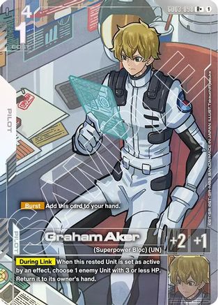 Graham Aker (R+) (GD03-098) - Steel Requiem Holofoil - for just $3.47! 