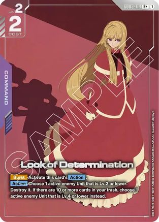 Look of Determination (R+) (GD03-114) - Steel Requiem Holofoil - for just $6.51! 