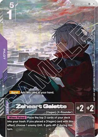 Zeheart Galette (R+) (GD03-094) - Steel Requiem Holofoil - for just $5.43! 