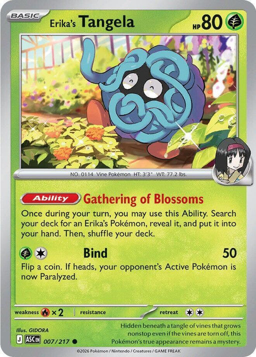 Erika's Tangela (007/217) [Mega Evolution: Ascended Heroes] - for just $0.10! 