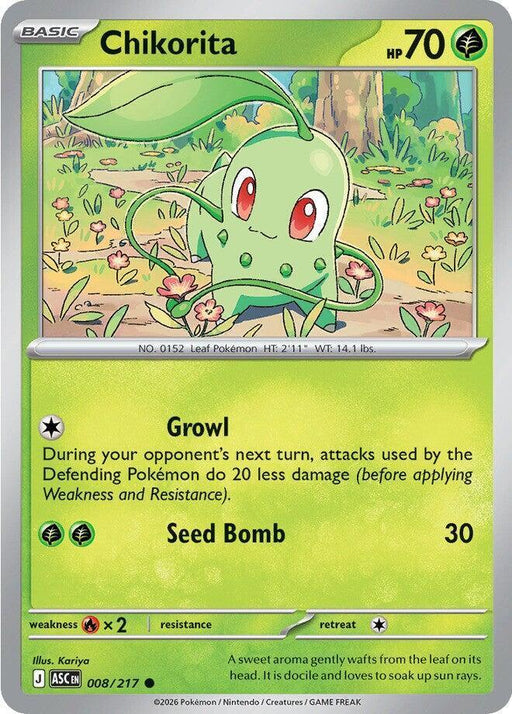 Chikorita (008/217) [Mega Evolution: Ascended Heroes] - for just $0.10! 