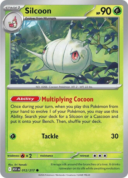 Silcoon (012/217) [Mega Evolution: Ascended Heroes] - for just $0.10! 