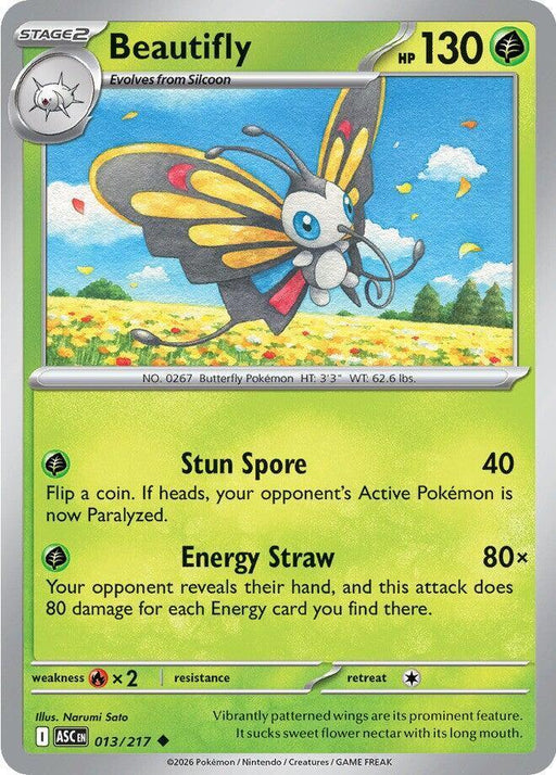 Beautifly (013/217) [Mega Evolution: Ascended Heroes] - for just $0.10! 