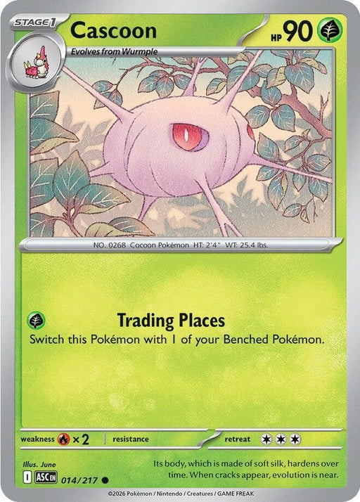 Cascoon (014/217) [Mega Evolution: Ascended Heroes] - for just $0.10! 