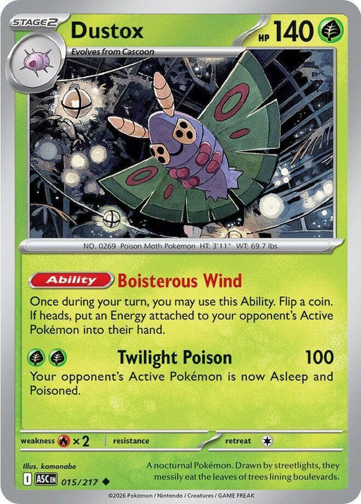 Dustox (015/217) [Mega Evolution: Ascended Heroes] - for just $0.10! 