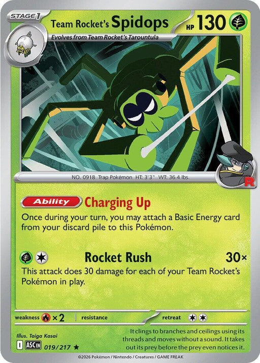 Team Rocket's Spidops (019/217) [Mega Evolution: Ascended Heroes] - for just $0.10! 