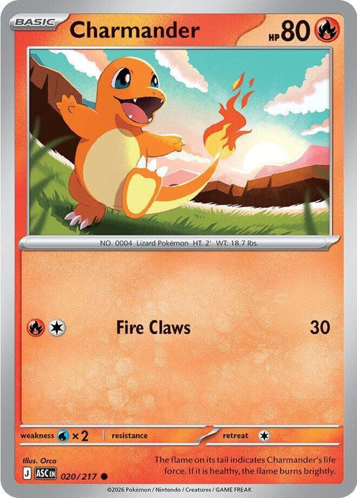Charmander (020/217) [Mega Evolution: Ascended Heroes] - for just $0.10! 