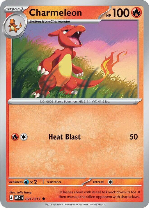 Charmeleon (021/217) [Mega Evolution: Ascended Heroes] - for just $0.10! 