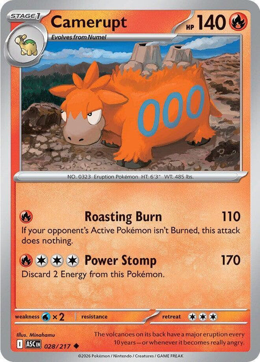 Camerupt (028/217) [Mega Evolution: Ascended Heroes] - for just $0.10! 