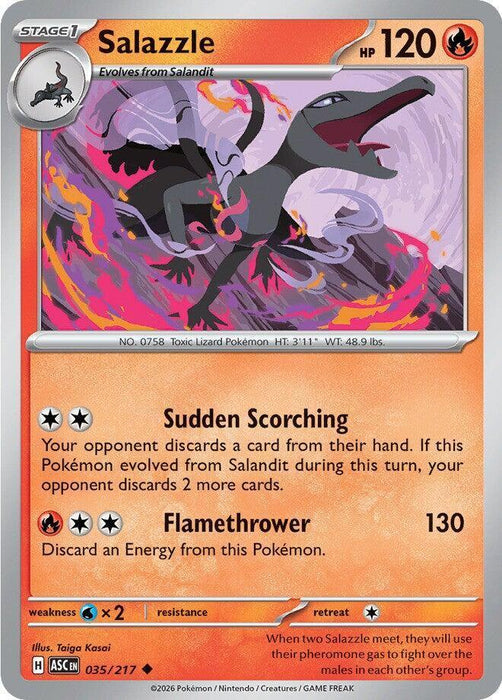 Salazzle (035/217) [Mega Evolution: Ascended Heroes] - for just $0.10! 