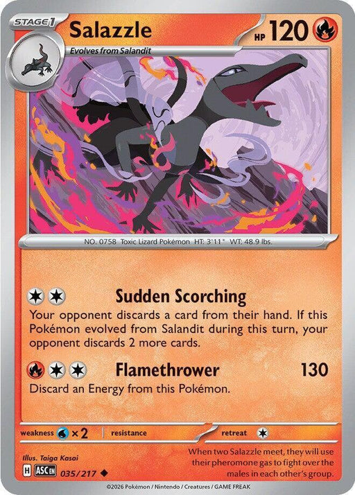 Salazzle (035/217) [Mega Evolution: Ascended Heroes] - for just $0.10! 
