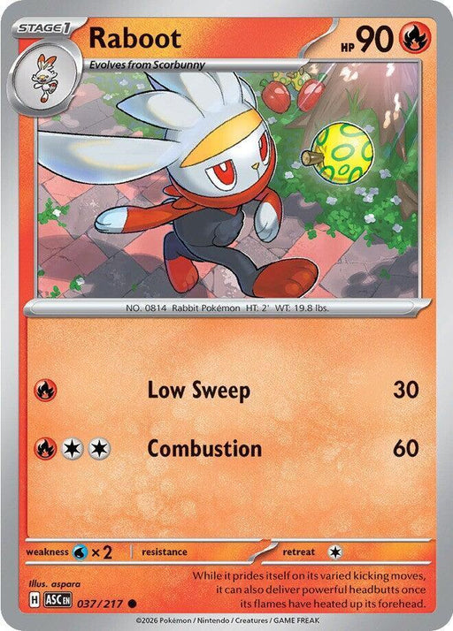 Raboot (037/217) [Mega Evolution: Ascended Heroes] - for just $0.10! 