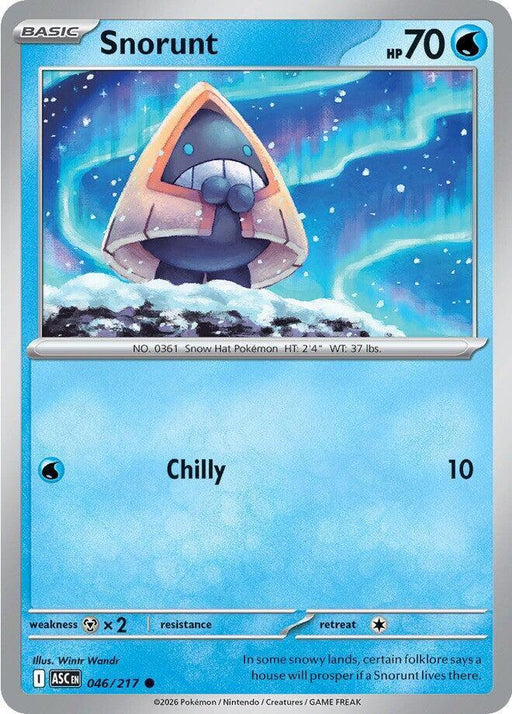 Snorunt (046/217) [Mega Evolution: Ascended Heroes] - for just $0.10! 