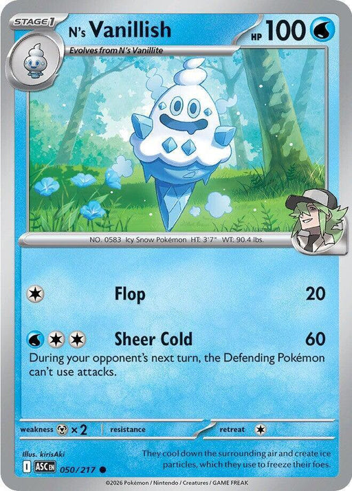 N's Vanillish (050/217) [Mega Evolution: Ascended Heroes] - for just $0.10! 