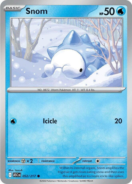 Snom (052/217) [Mega Evolution: Ascended Heroes] - for just $0.10! 