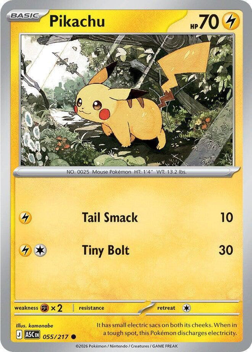 Pikachu (055/217) [Mega Evolution: Ascended Heroes] - for just $0.15! 