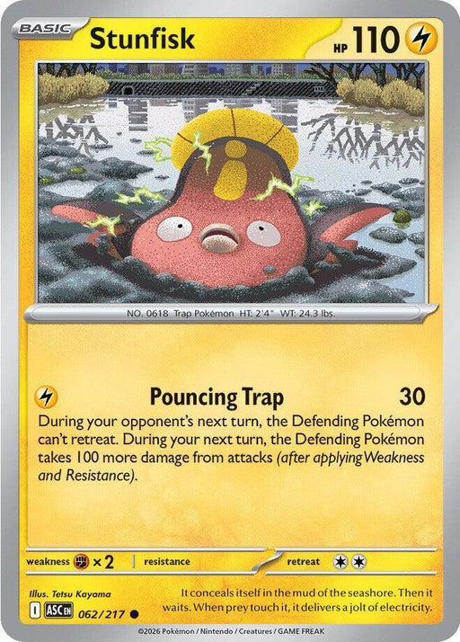 Stunfisk (062/217) [Mega Evolution: Ascended Heroes] - for just $0.10! 