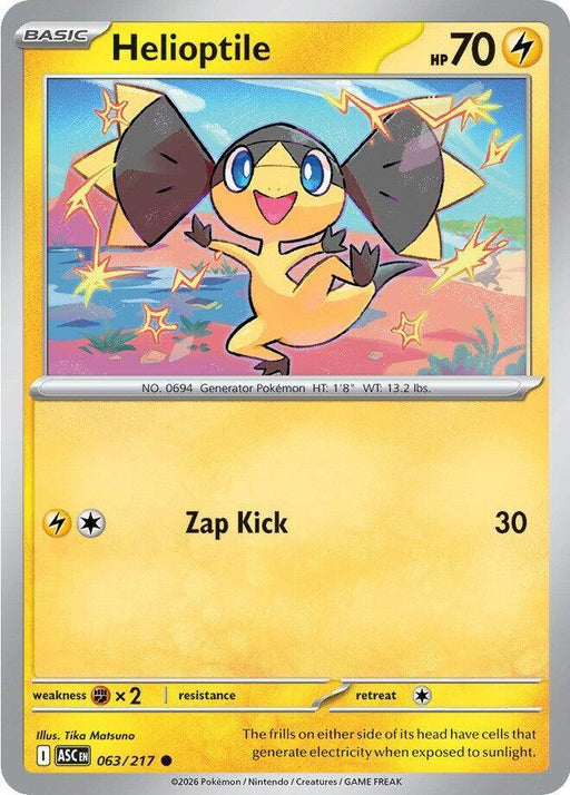 Helioptile (063/217) [Mega Evolution: Ascended Heroes] - for just $0.10! 