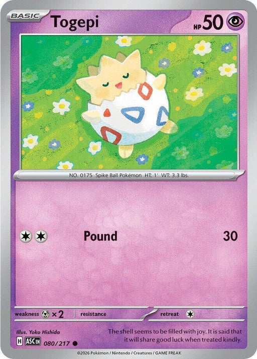 Togepi (080/217) [Mega Evolution: Ascended Heroes] - for just $0.10! 